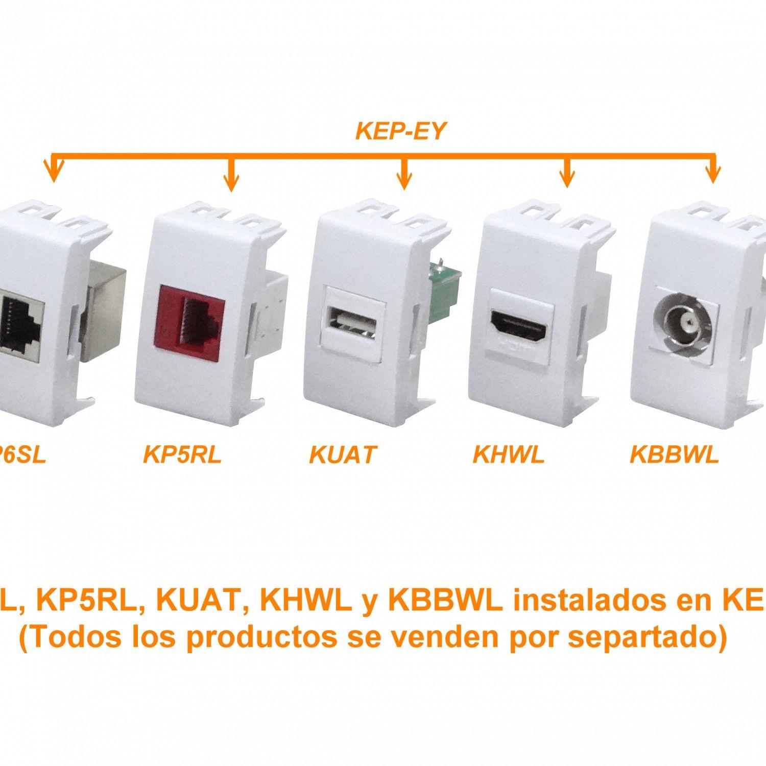 Módulo vacío Kalop Keystone requiere bastidor KEP-A blanco-5