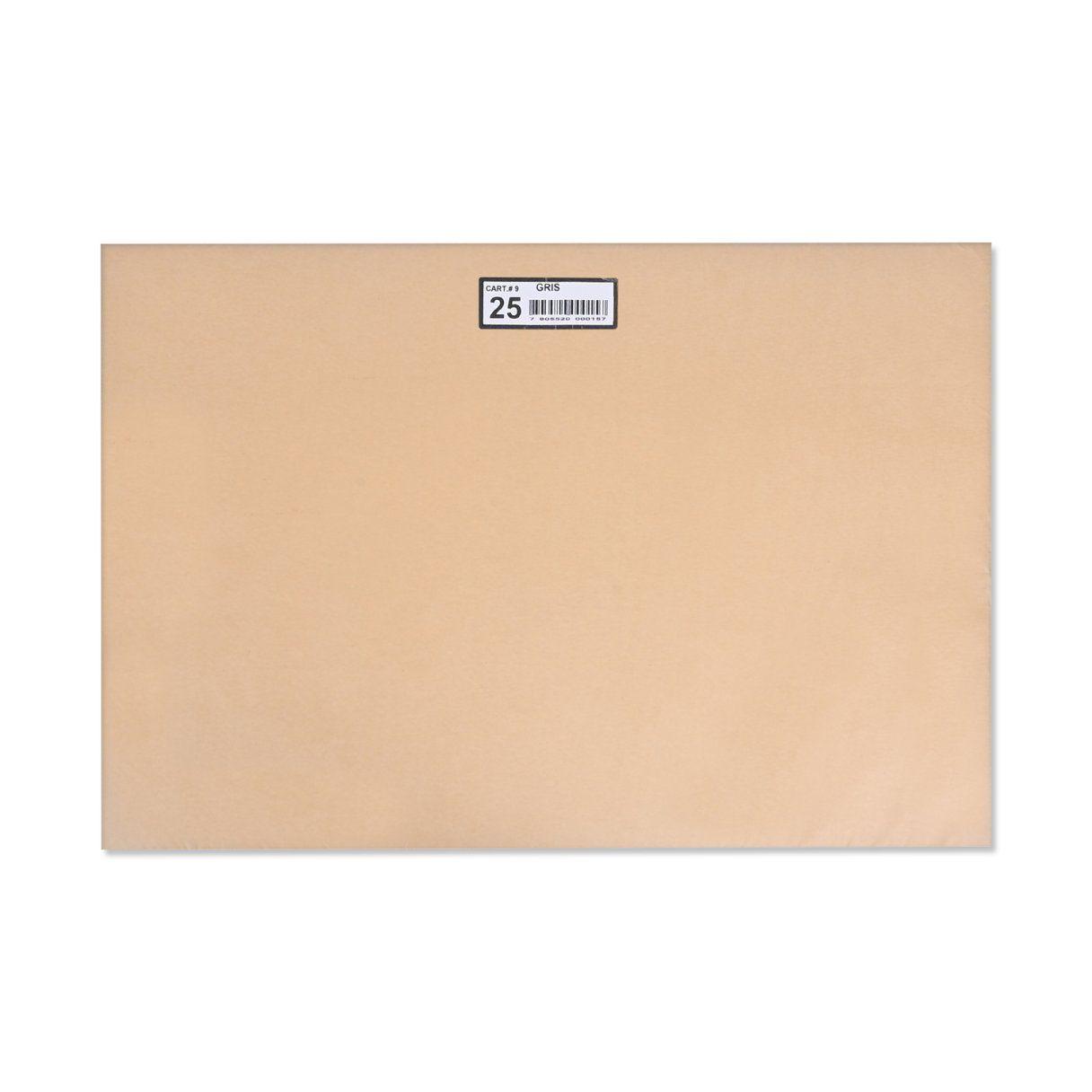 Cartulina Halley 53x77 cm gris 25 unidades-1