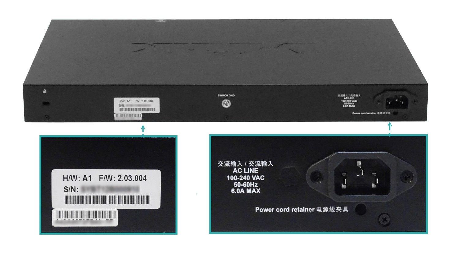 Switch D-Link 24 Puertos PoE+ 370 W con 4 SFP+ 10G-2