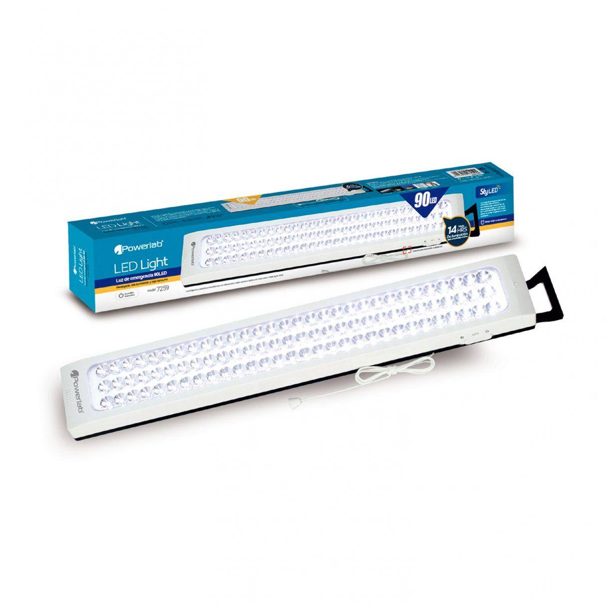 Lámpara de emergencia Powerlab 90 LED recargable 14 horas-5