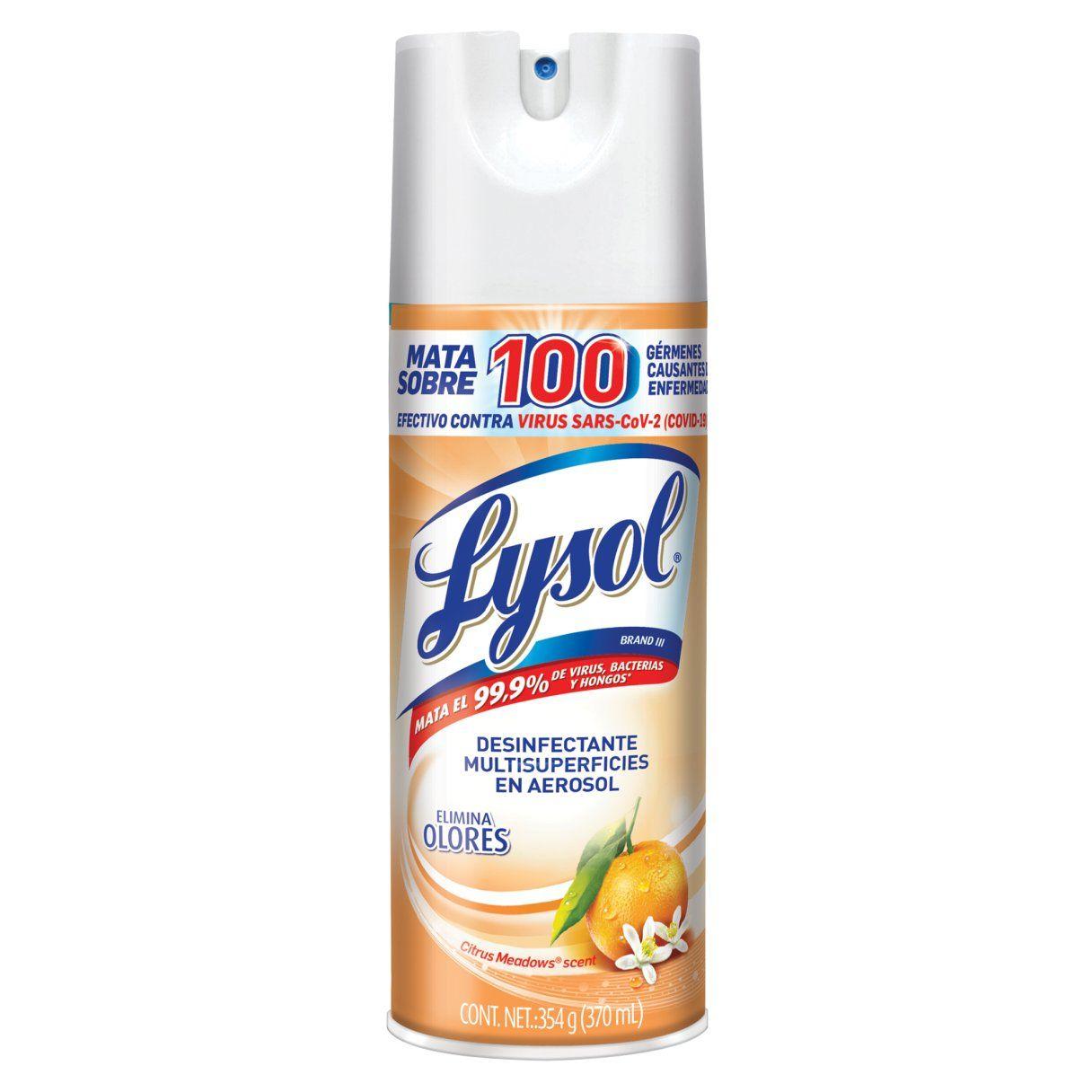 Desinfectante en aerosol Lysol Antibacterial 370 cc con aroma a cítricos-1