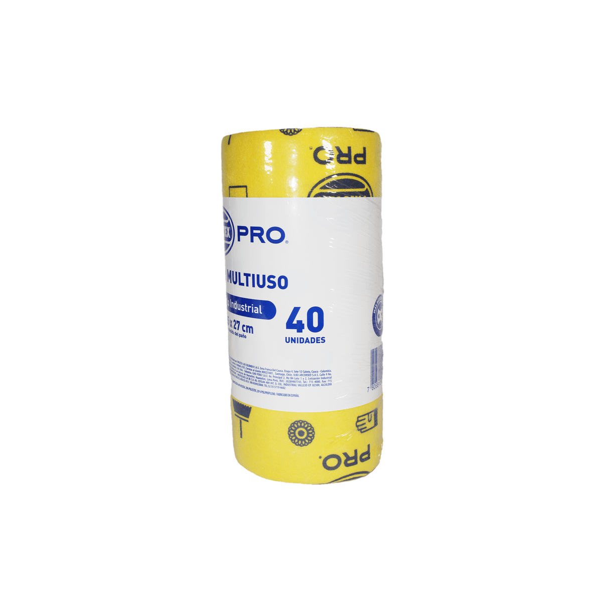 Paño absorbente Virutex Pro multiuso 25x27 cm rollo de 40 unidades-2