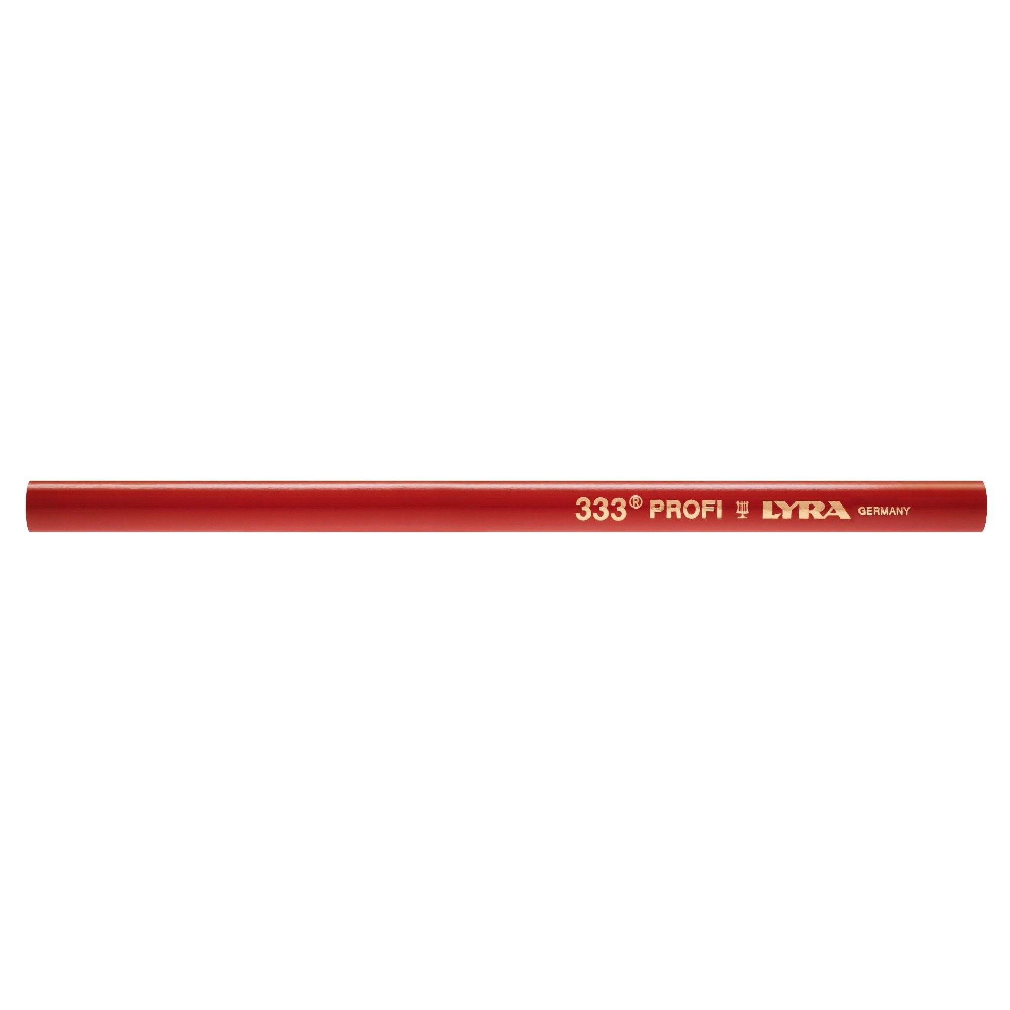 Lápiz carpintero Lyra 333 Profy forma ovalada mina fuerte negro-0