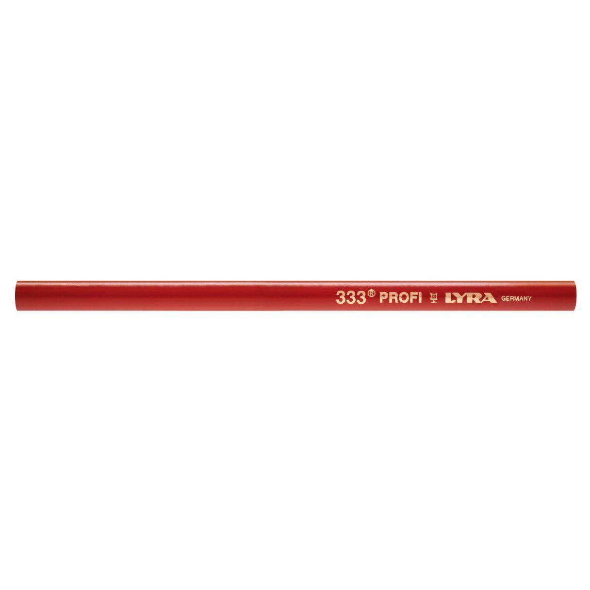Lápiz carpintero Lyra 333 Profy forma ovalada mina fuerte negro-1
