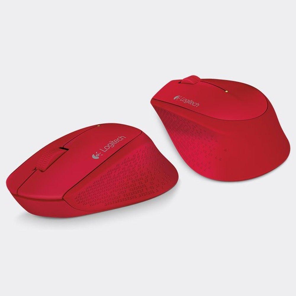 Mouse inalámbrico Logitech M280 2.4 GHz 1000 DPI rojo-3