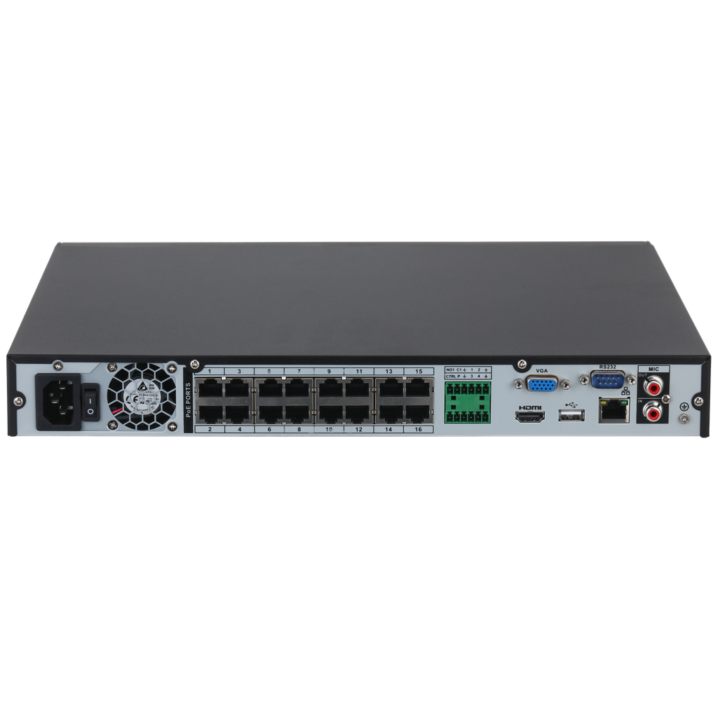 NVR Dahua DHI-NVR4232-16P-4KS3 32 canales 16 puertos PoE-2