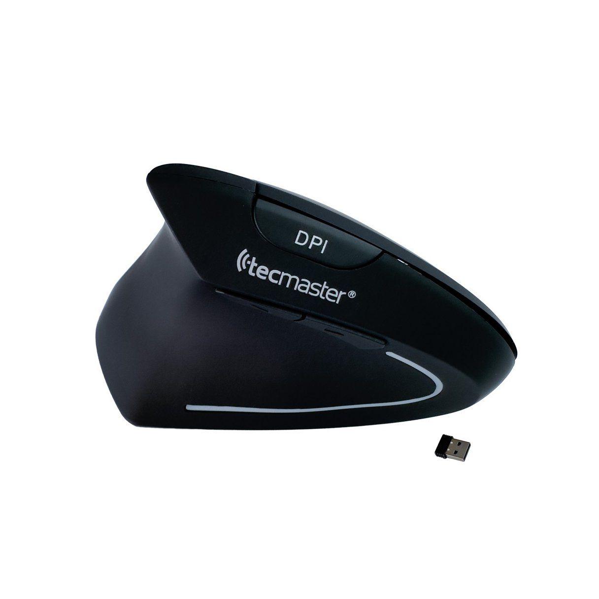 Mouse inalámbrico vertical Tecmaster para zurdos-1