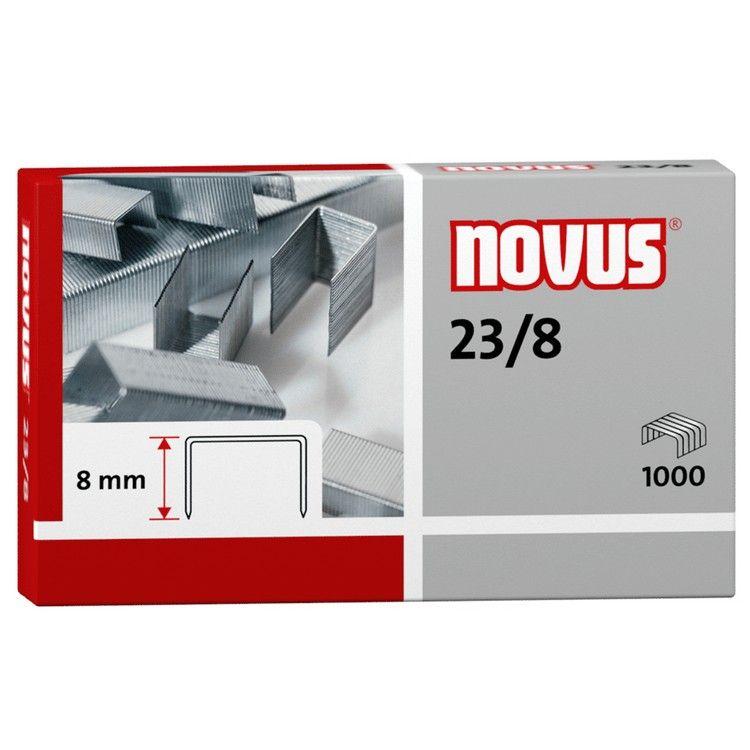 Corchetes Novus 23/8 caja de 1000 unidades-0
