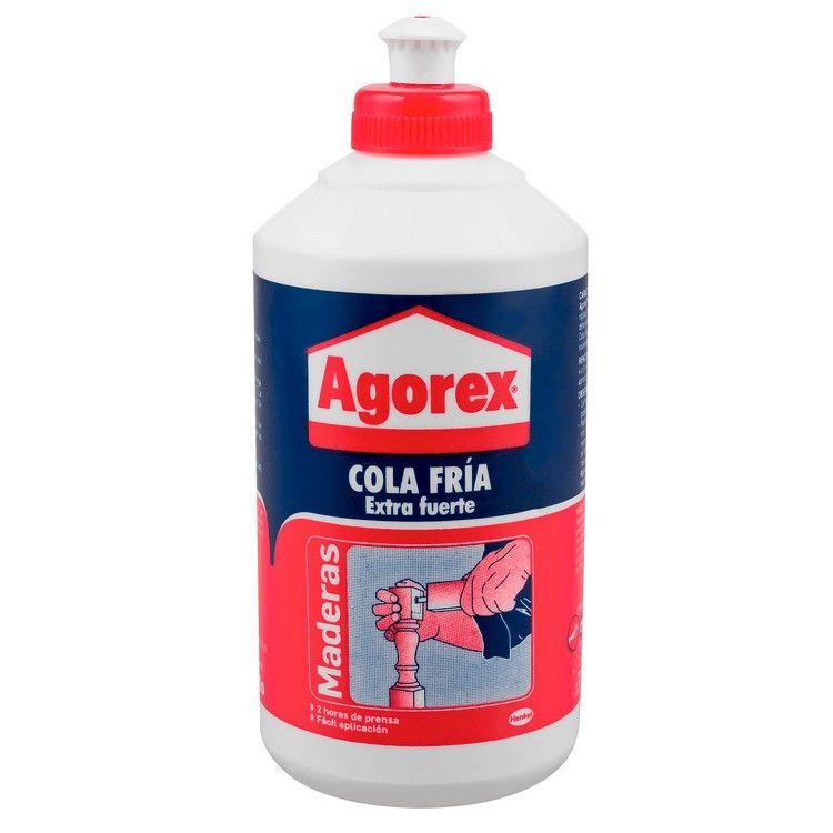 Adhesivo cola fría Agorex extra fuerte 500 g blanco-0