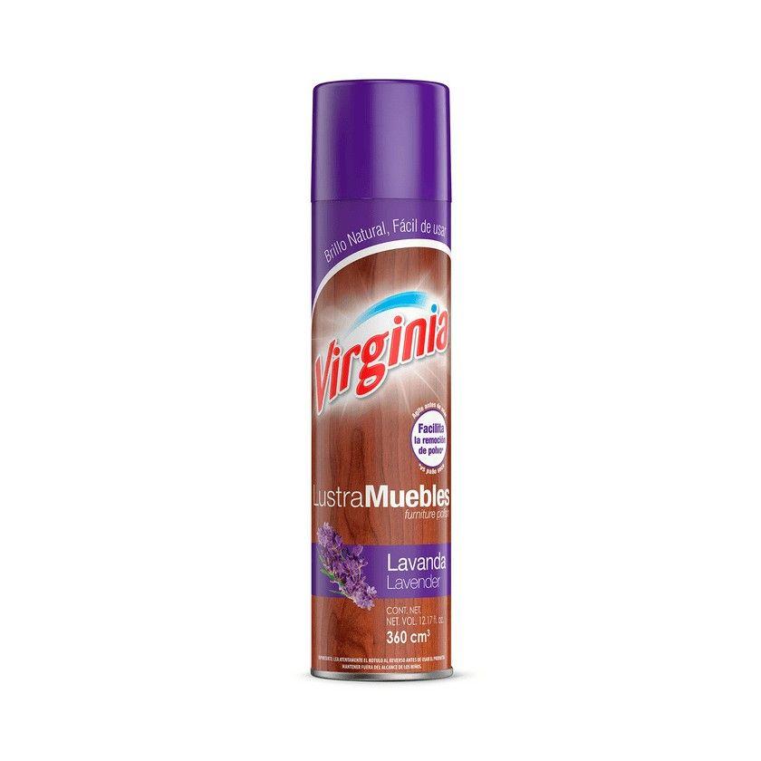 Lustramuebles Virginia aerosol 360 cc con aroma a lavanda-0