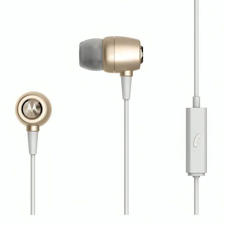 Audífono Motorola Earbuds SH009 inalámbrico metálico dorado-0