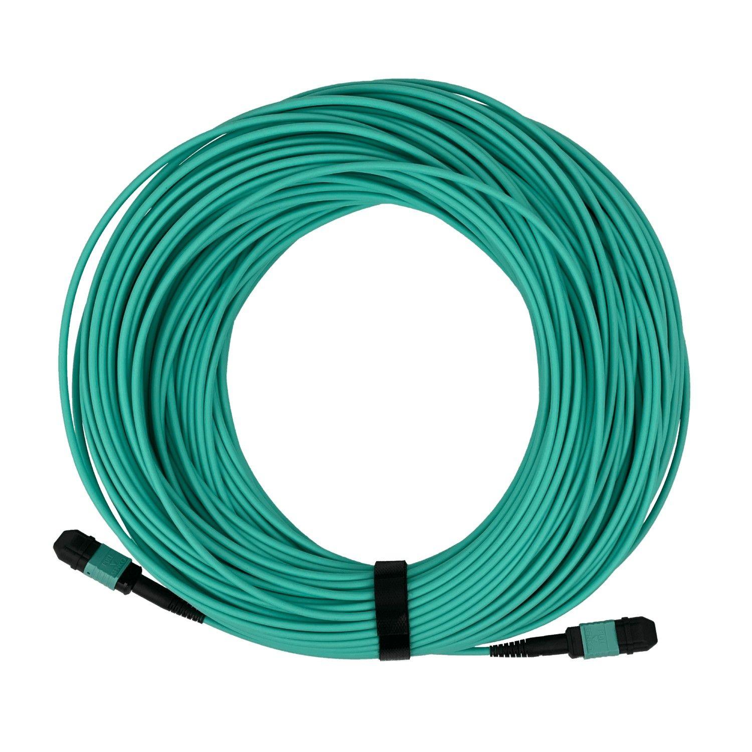 Jumper de fibra óptica OM4 MPO-MPO 12 fibras 40 m tipo B-3
