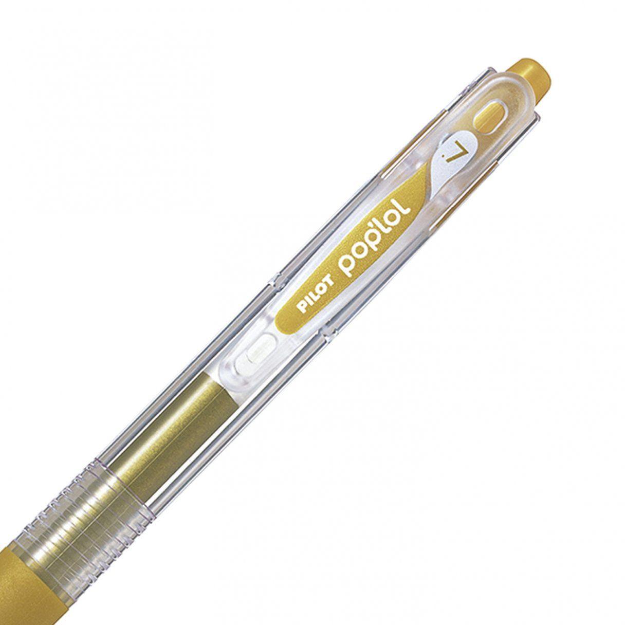 Bolígrafo Pilot Pop Lol retráctil 0,7 mm dorado-3
