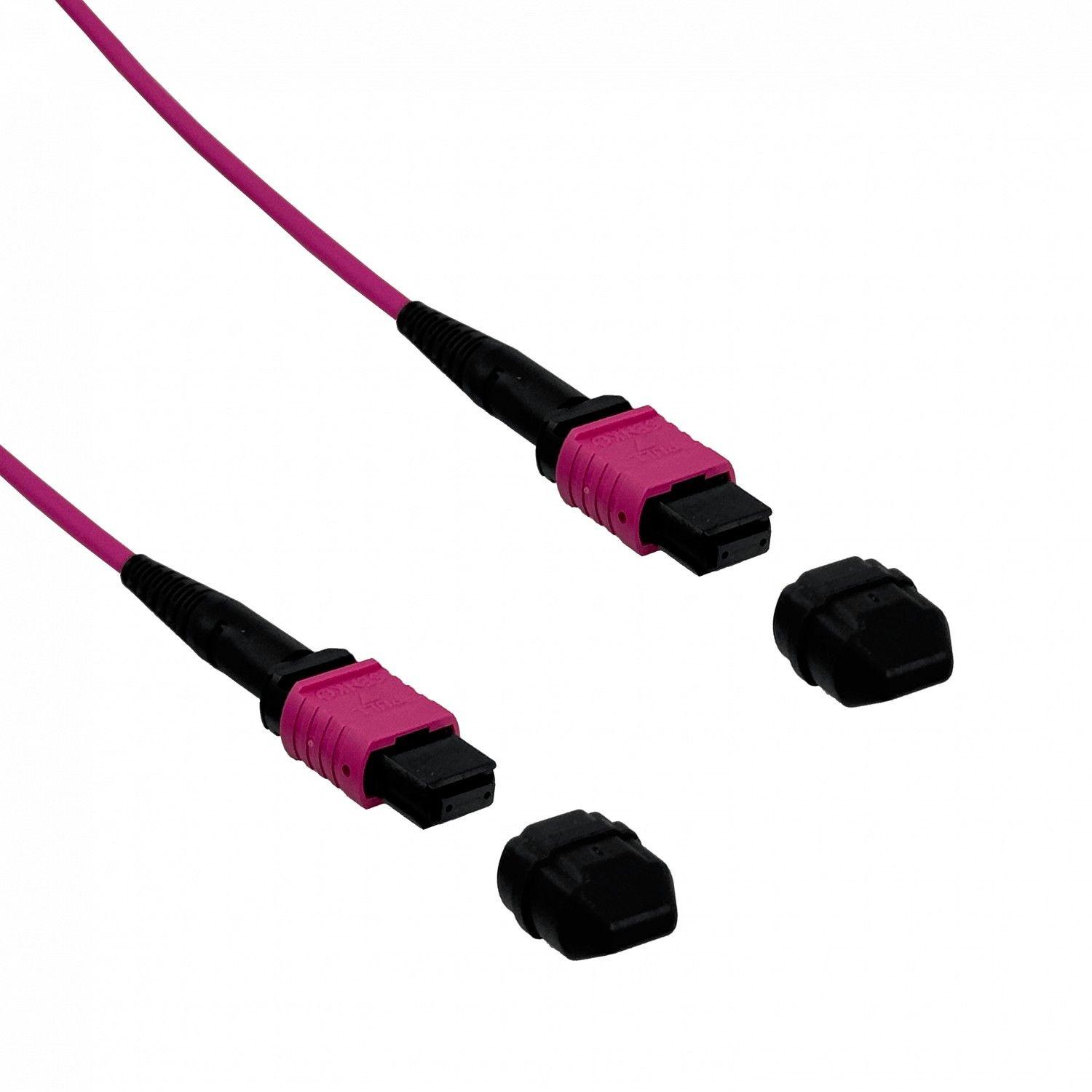 Jumper de fibra Ubiquiti MPO-MPO 12 fibras OM4 100 m-1