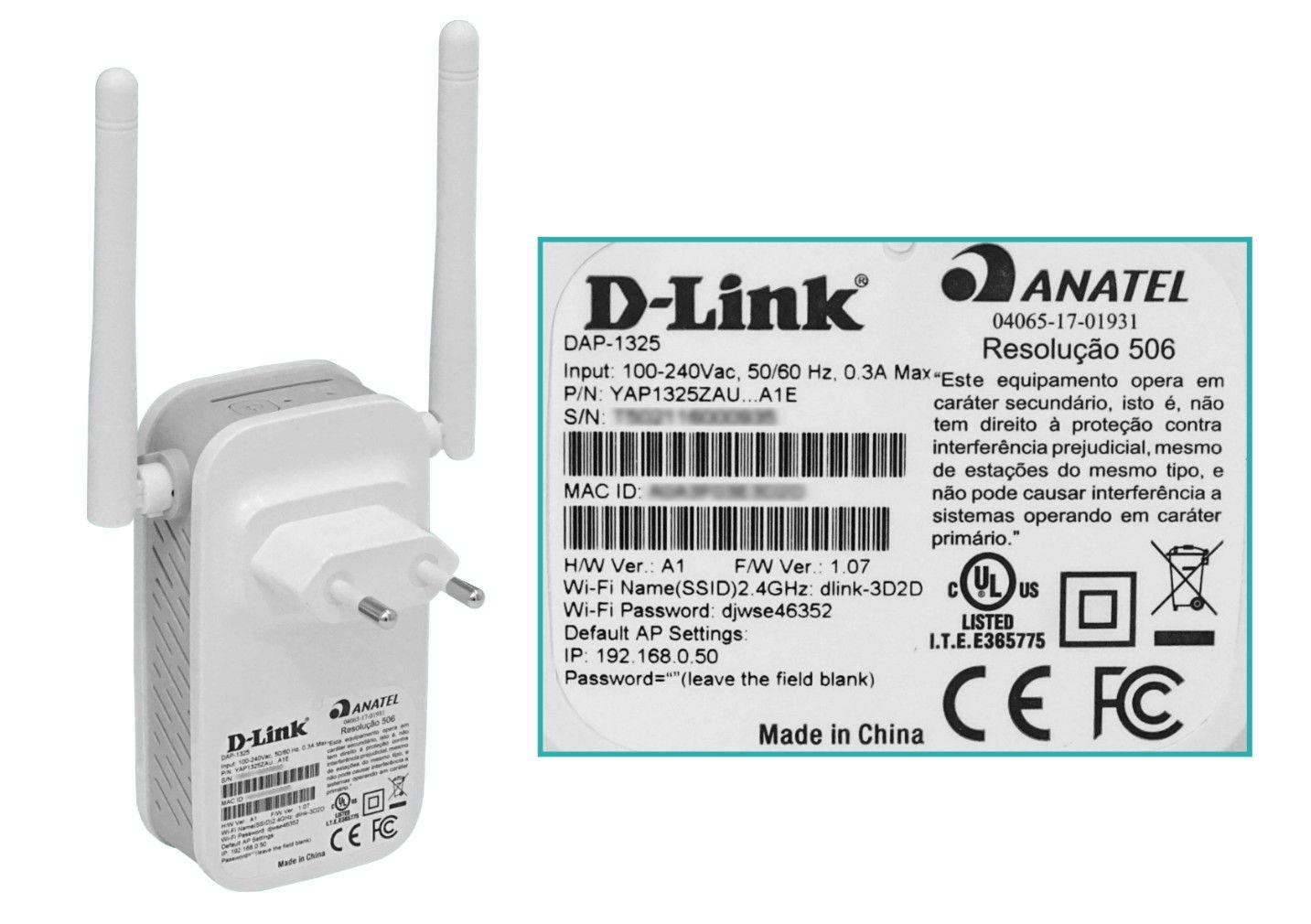 Repetidor D-Link N300 2,4 GHz con 2 antenas fijas-4