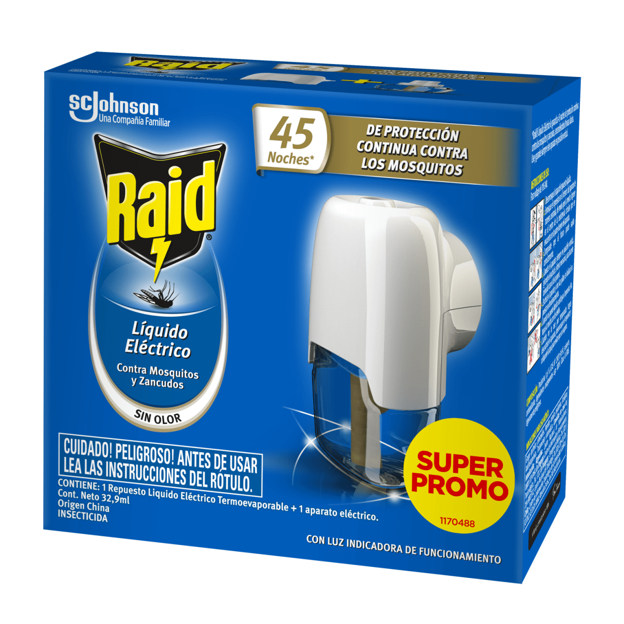 Insecticida líquido Raid contra mosquitos y zancudos 32,9 ml-1