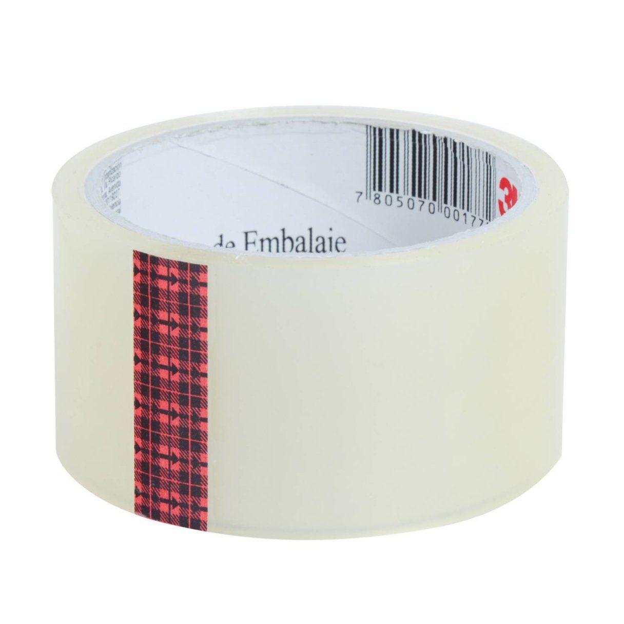 Cinta adhesiva 3M Scotch 48 mm x 40 m trabajo liviano transparente-0