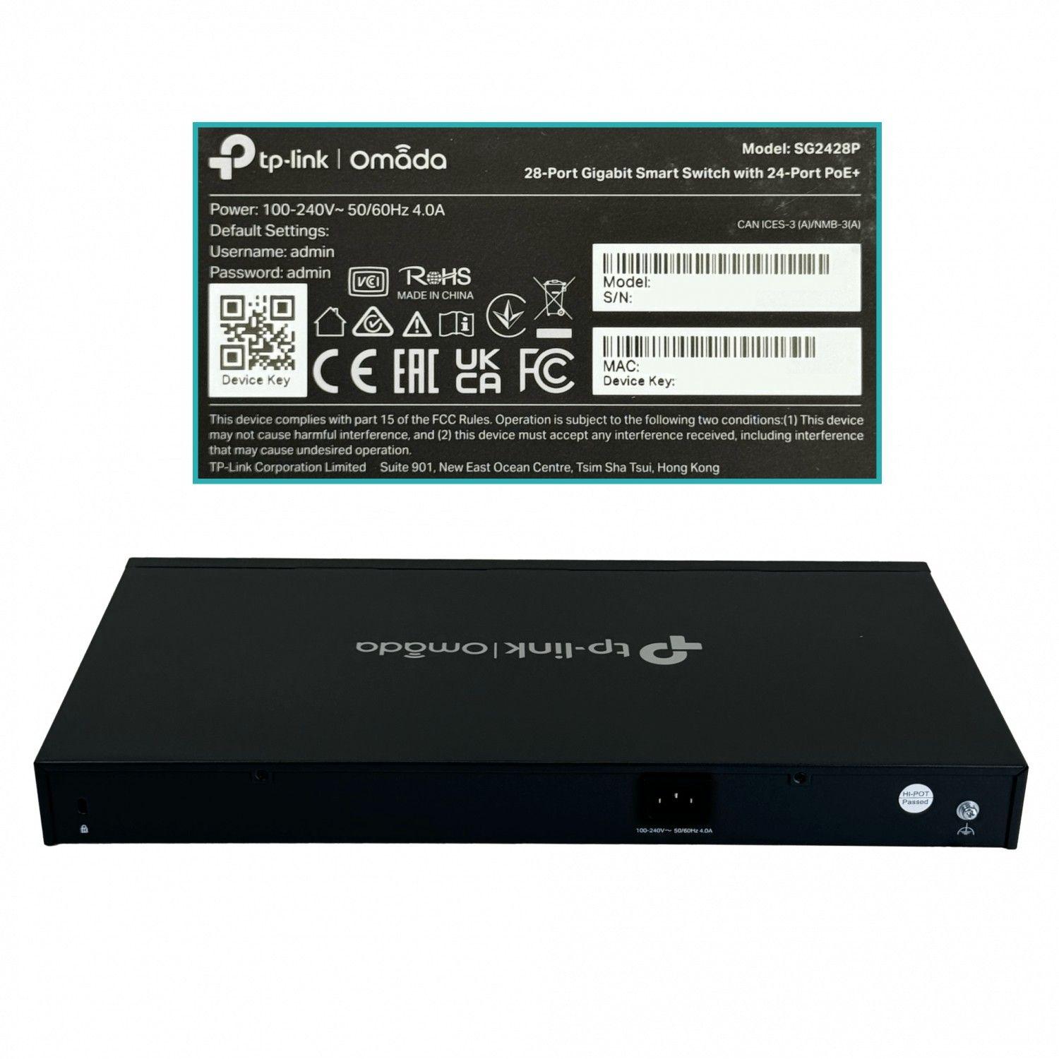 Switch TP-Link Omada 24 puertos PoE+ 250 W-4