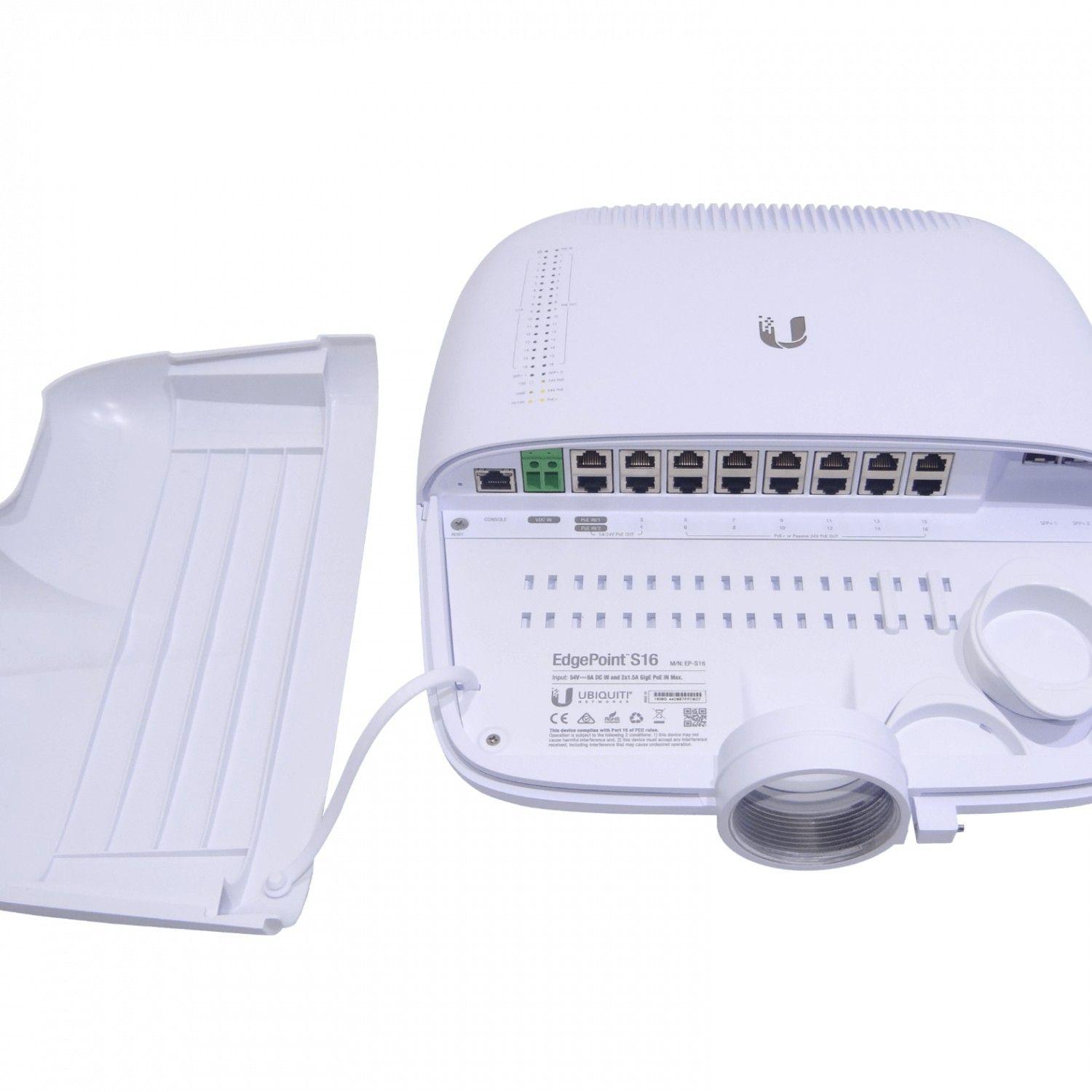 Switch Ubiquiti EdgePoint S16 16 puertos Gigabit PoE 2 SFP+ 10G-5