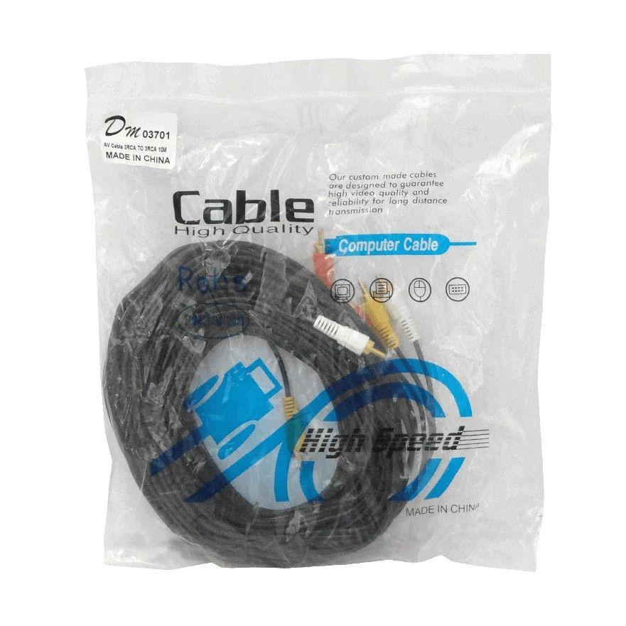Cable de audio y video RCA 10 m 3x3-5
