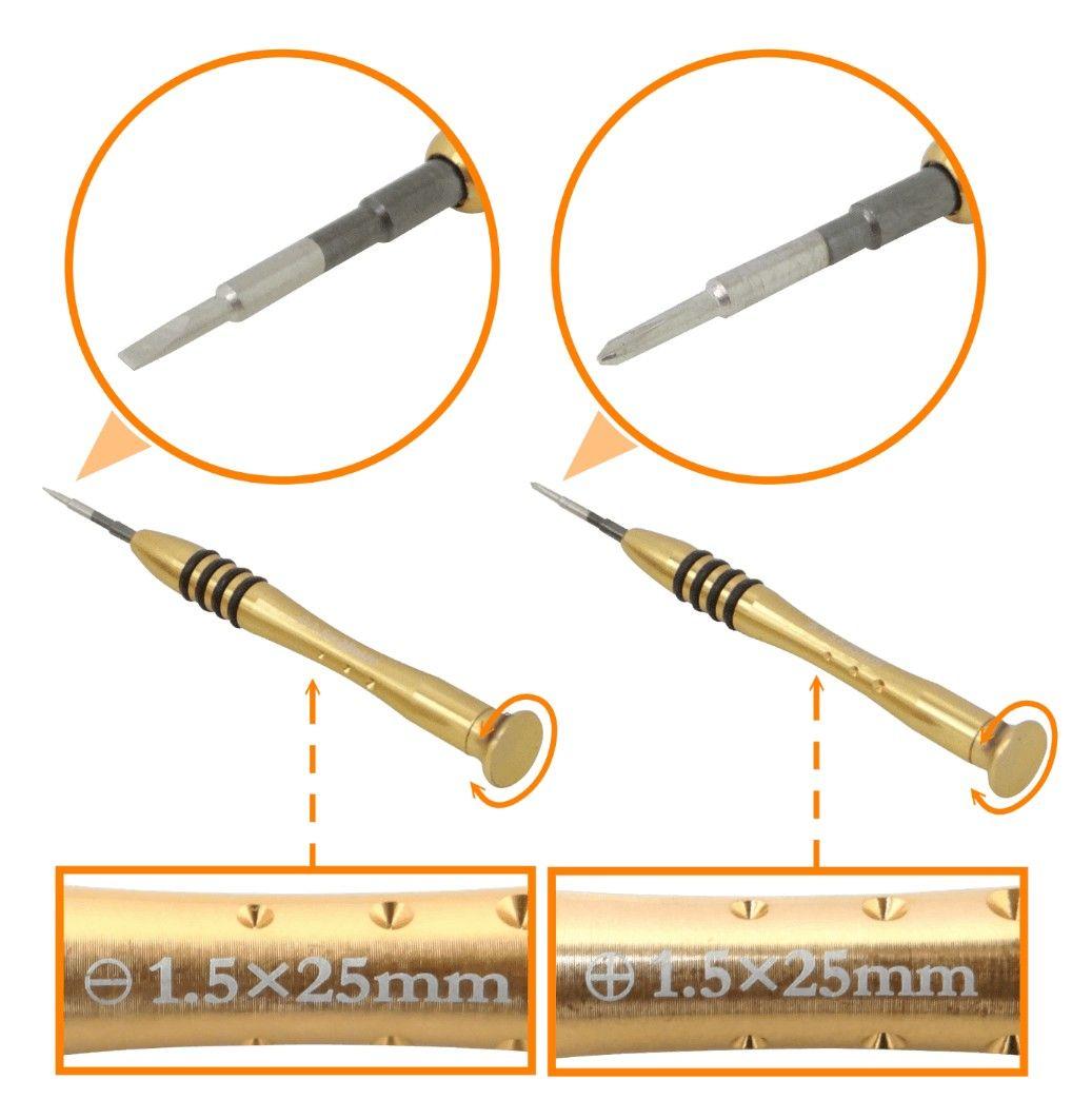 Atornillador de precisión paleta, cruz, estrella, tri-point y Torx 22-60 mm-2