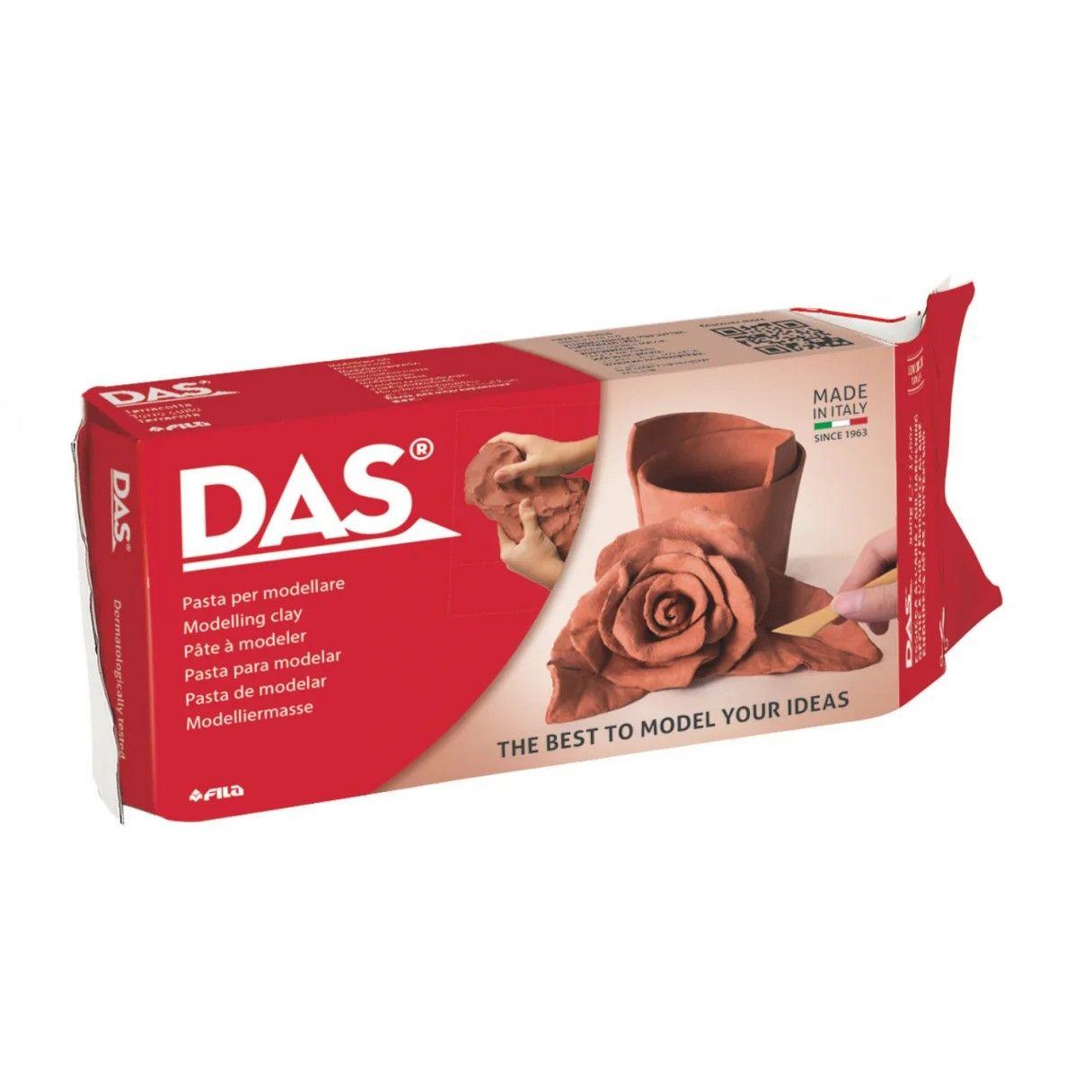 Masa para modelar DAS Terracota 1 kg secado al aire-1