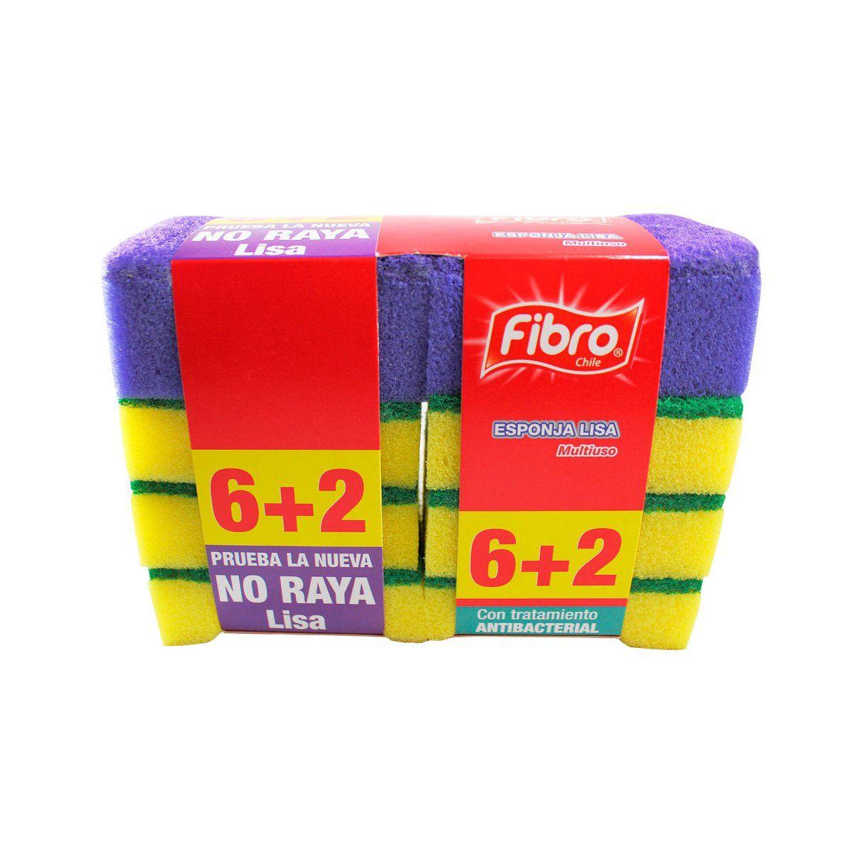 Esponjas abrasivas Fibro Standard 6+2-1
