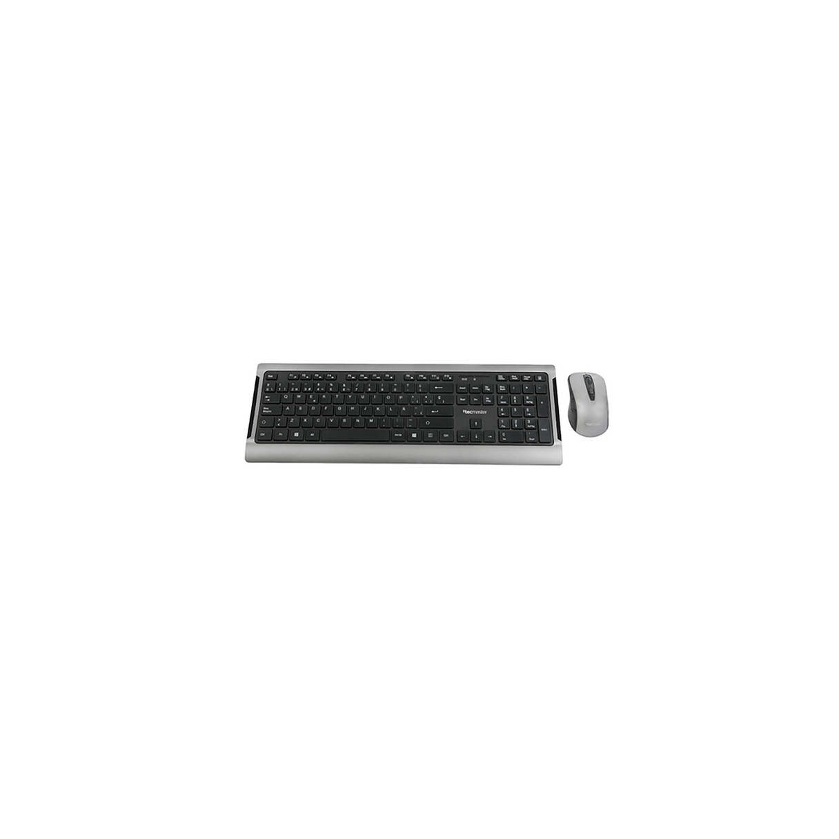 Combo teclado y mouse Tecmaster inalámbrico multimedia negro-0
