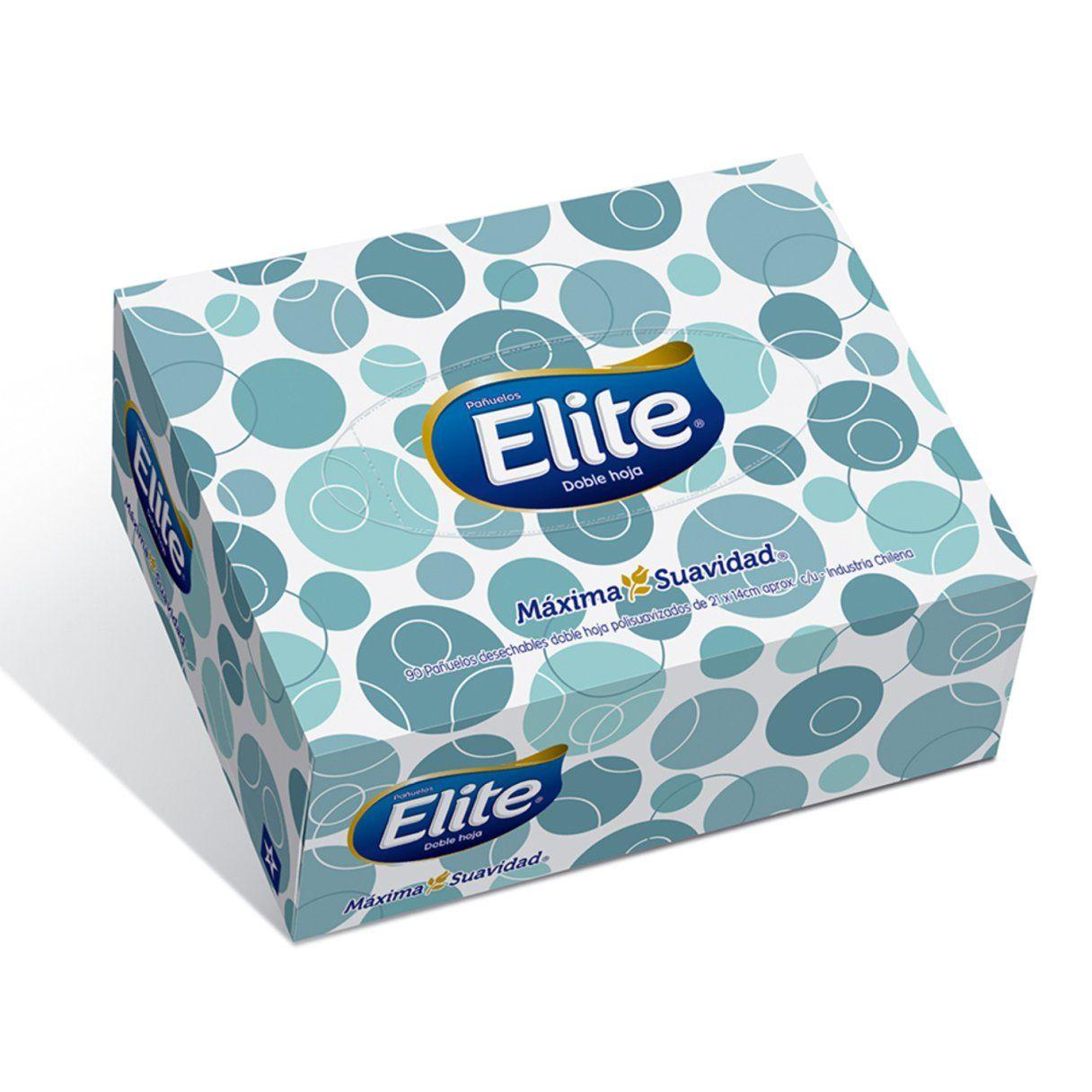 Pañuelo facial Elite estuche de 90 hojas-0