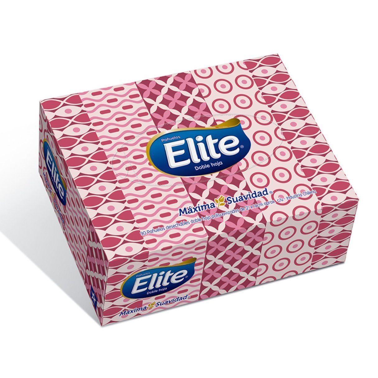 Pañuelo facial Elite estuche de 90 hojas-3