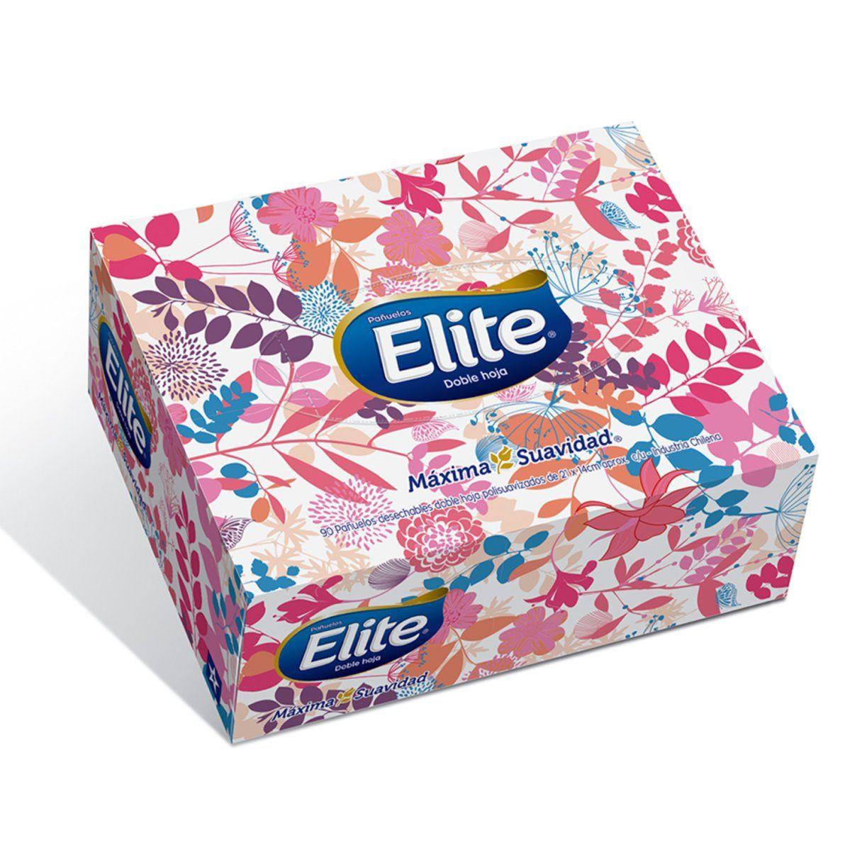 Pañuelo facial Elite estuche de 90 hojas-4