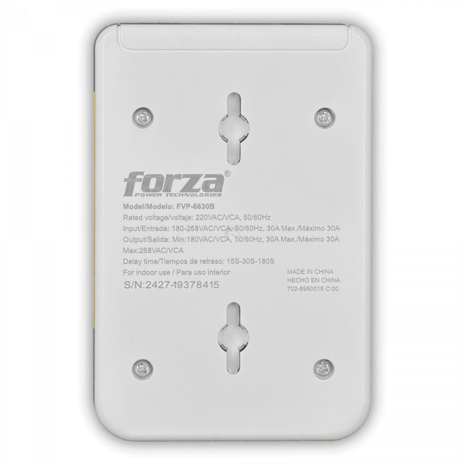 Protector de voltaje Forza 6600 W 30 A 180-268 V-4