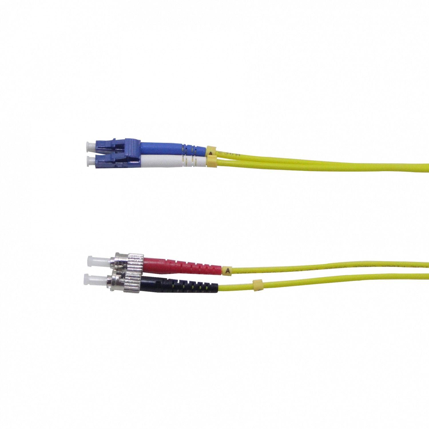 Cable jumper de fibra óptica LC-ST 10 m monomodo duplex-2