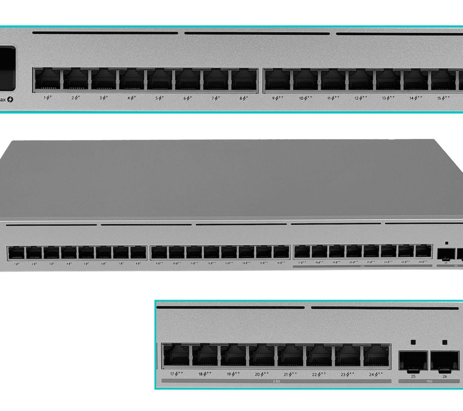 Switch Ubiquiti Pro Max 24 PoE 400 W con 24 puertos PoE+ y PoE++-5
