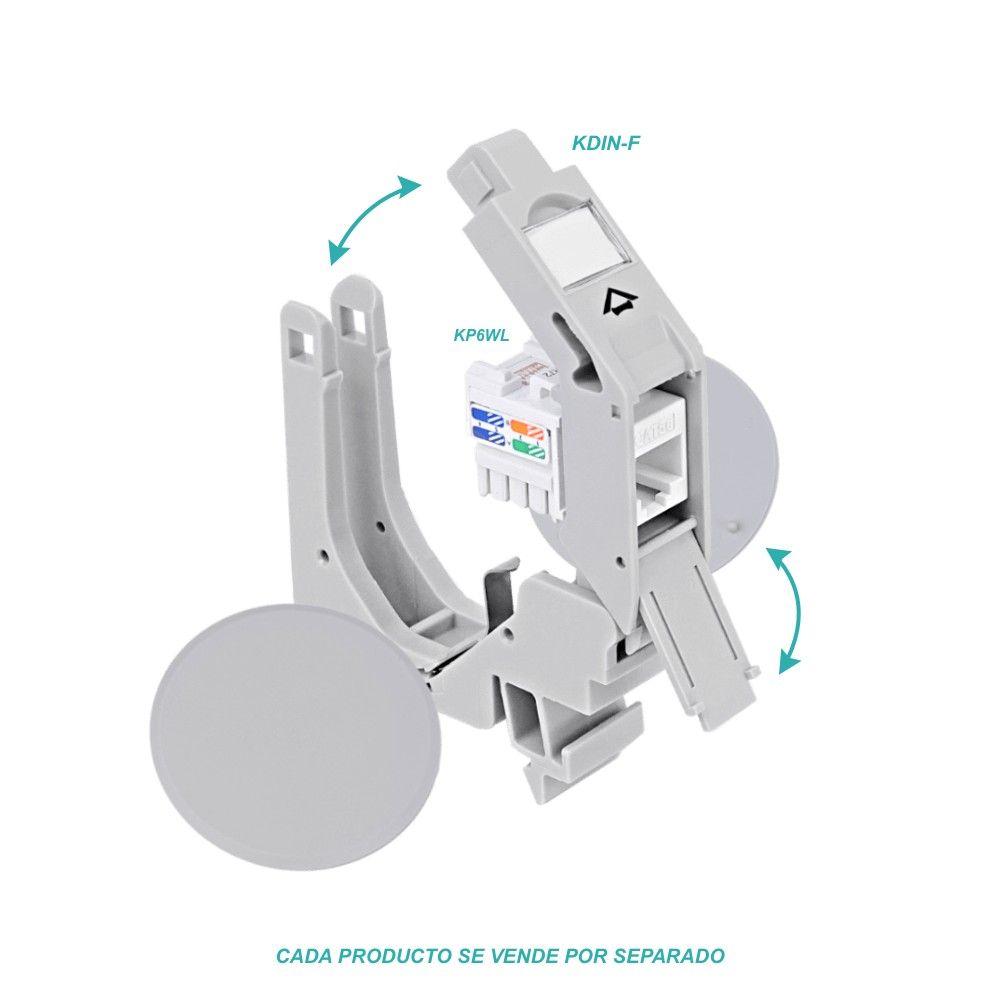 Modulo plástico vacío Furukawa para carril riel DIN 1-Keystone-4