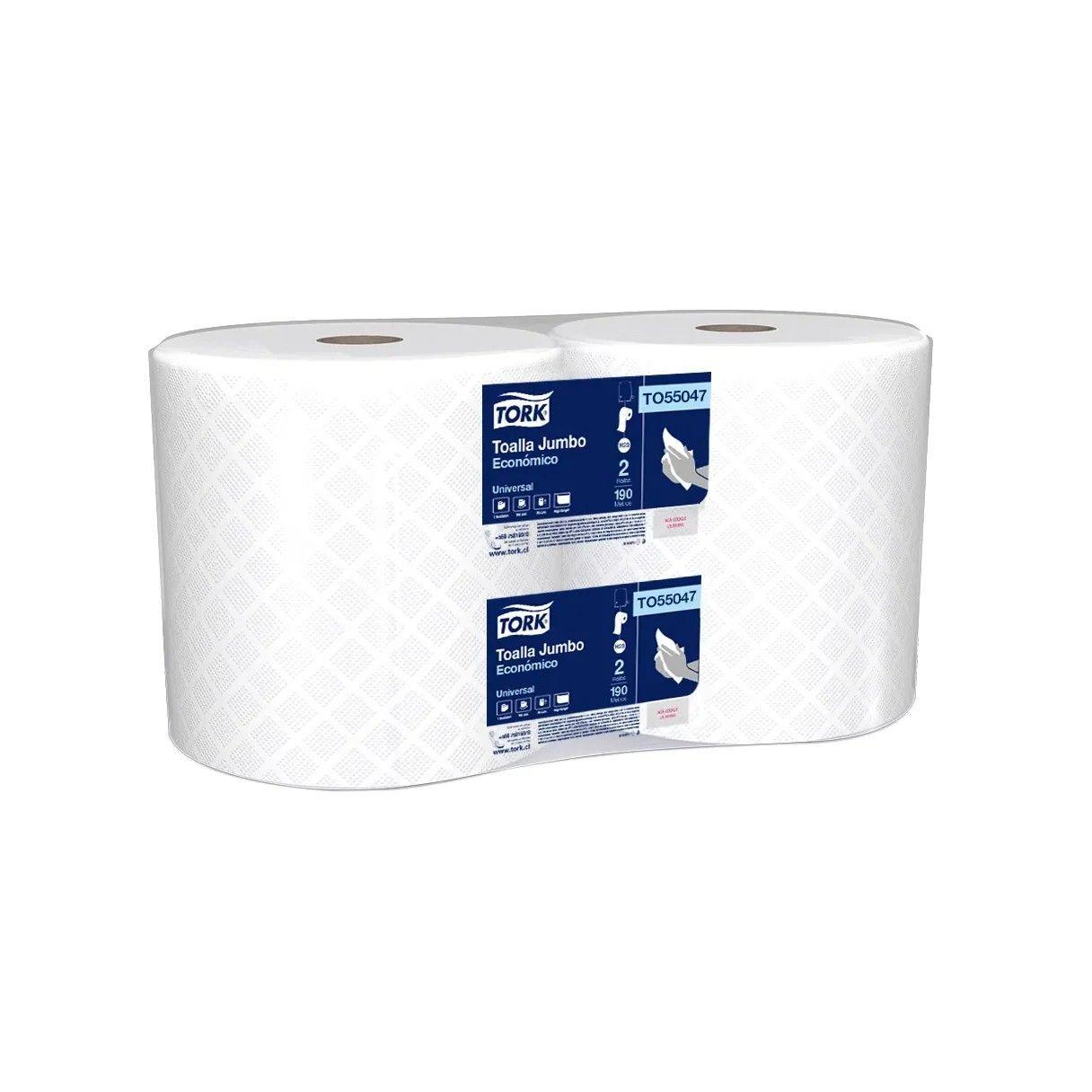 Toalla de papel Tork jumbo 190 m con 2 rollos-1