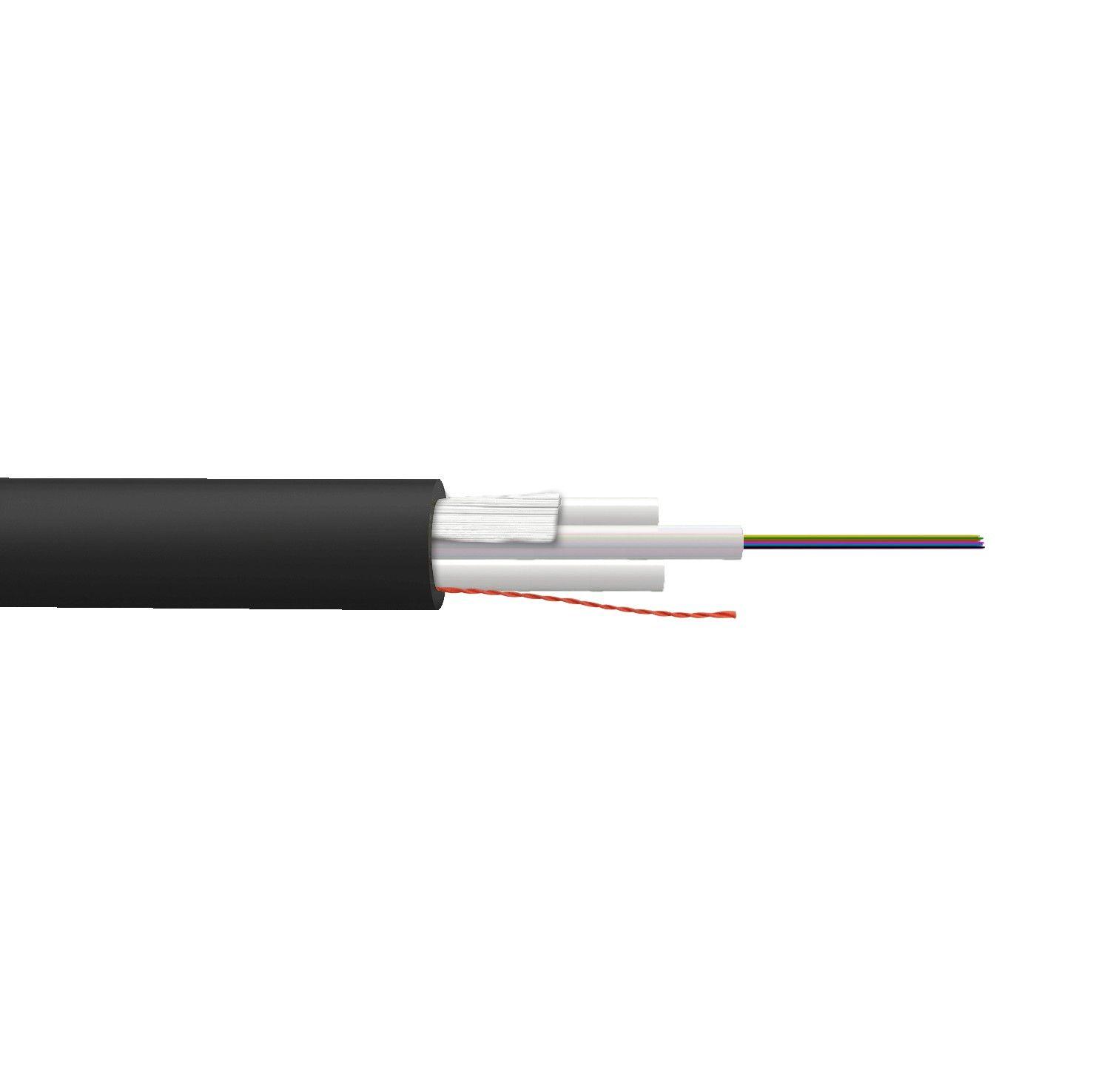 Cable monomodo Fibra G652D 6 fibras 7 mm sin gel 2 km-0
