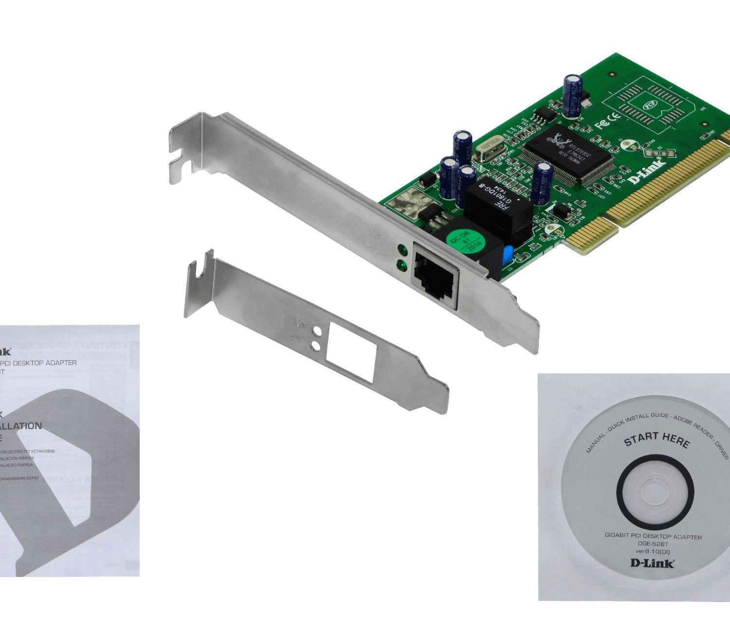 Tarjeta PCI D-Link 1-1000 1 RJ45 perfil alto/bajo-5