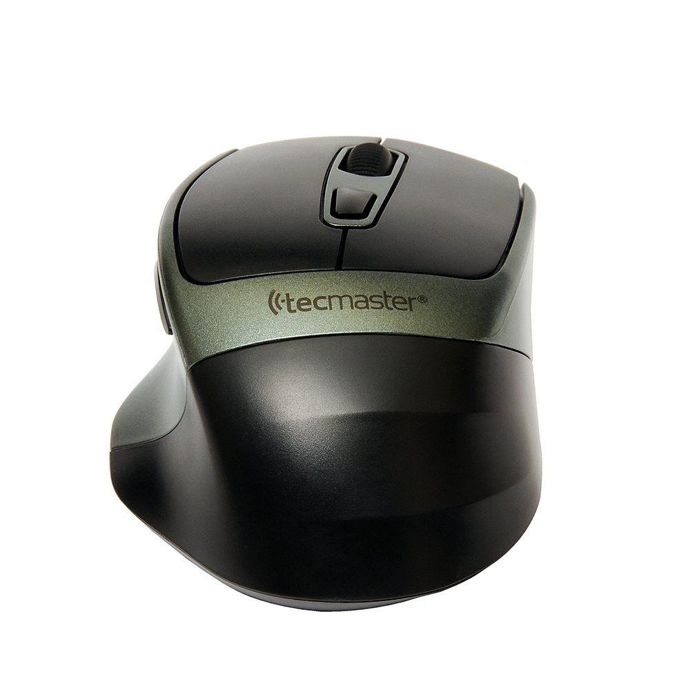 Mouse inalámbrico Tecmaster dual recargable negro-0