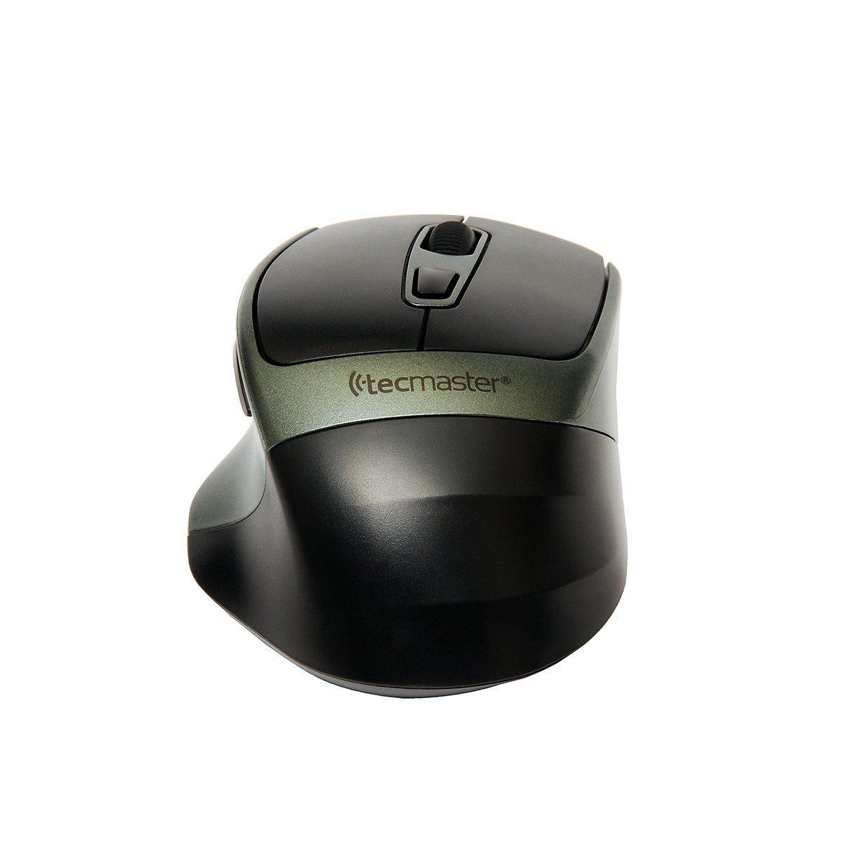 Mouse inalámbrico Tecmaster dual recargable negro-1