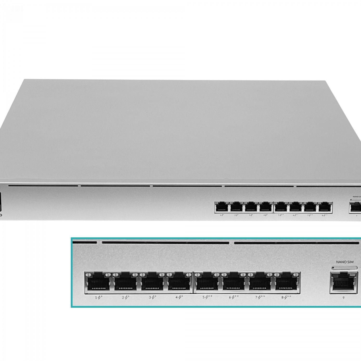 UPS Ubiquiti 230 V 368 Wh con 4 PoE++ y 4 PoE+-2
