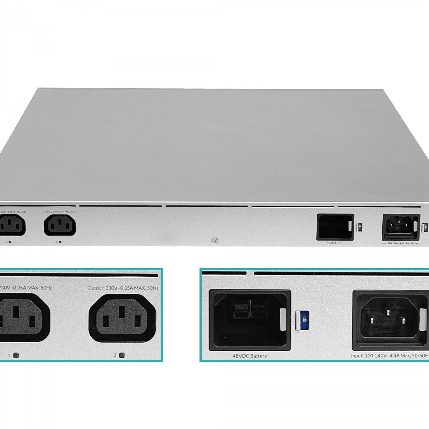 UPS Ubiquiti 230 V 368 Wh con 4 PoE++ y 4 PoE+-3