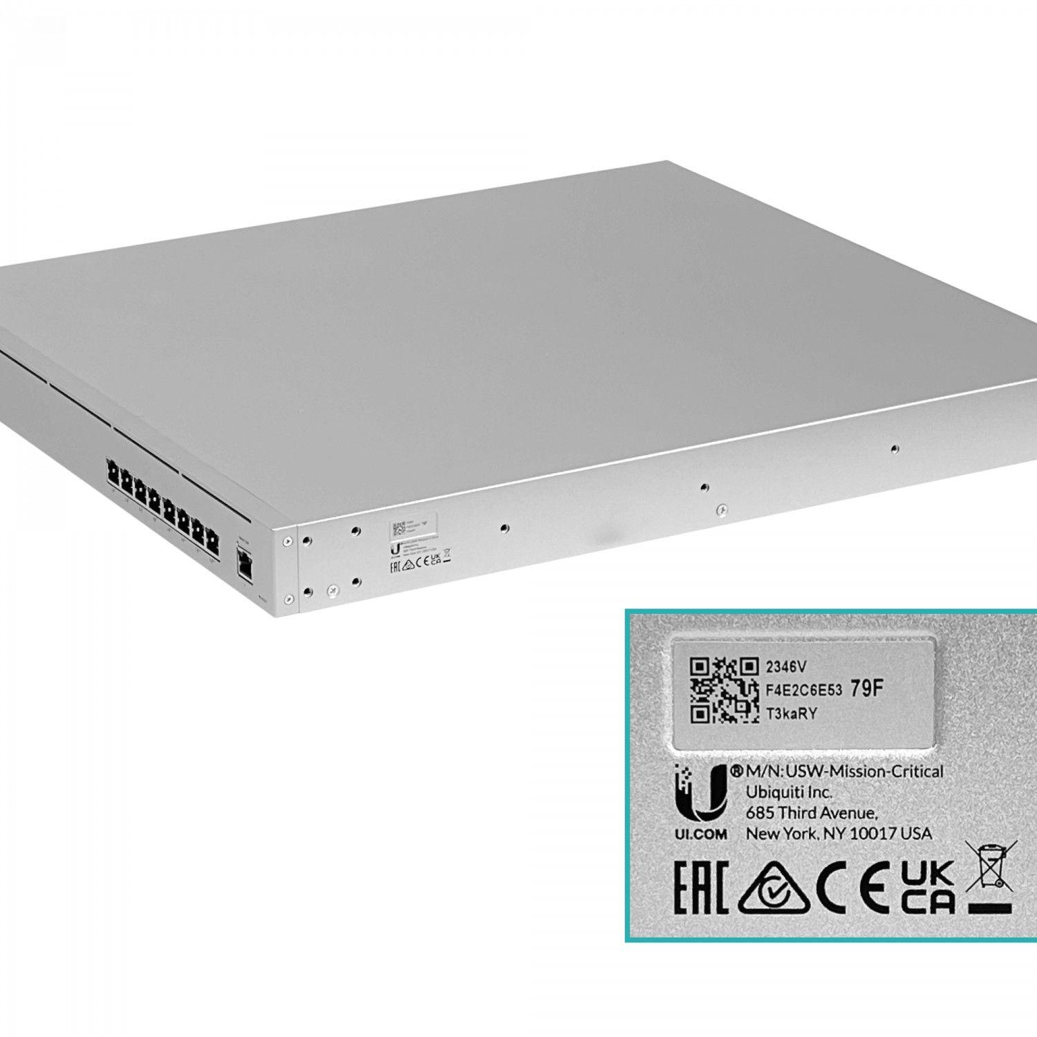 UPS Ubiquiti 230 V 368 Wh con 4 PoE++ y 4 PoE+-4