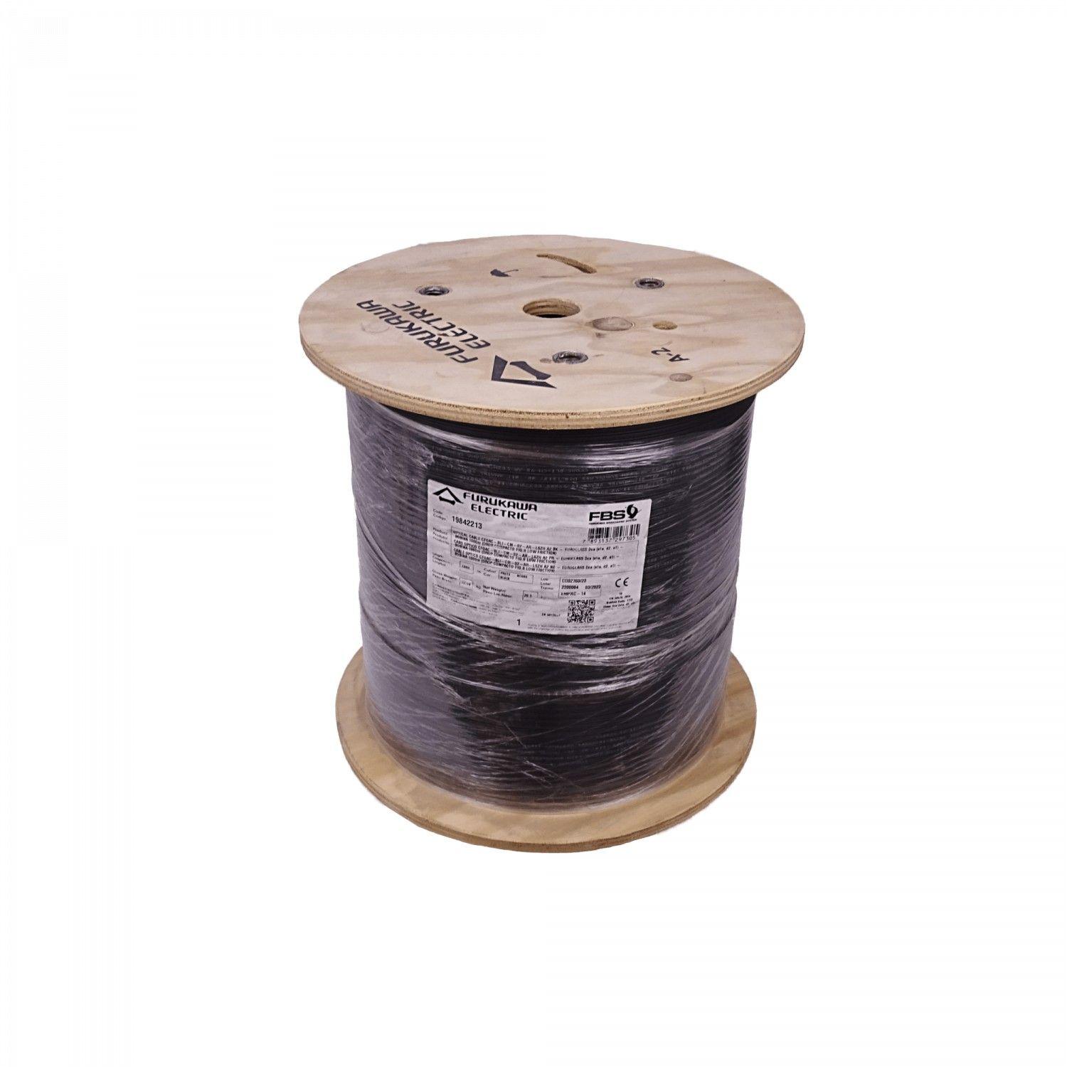Cable de fibra óptica Furukawa 1 km 2 fibras monomodo G657A2 portante 1 mm-3