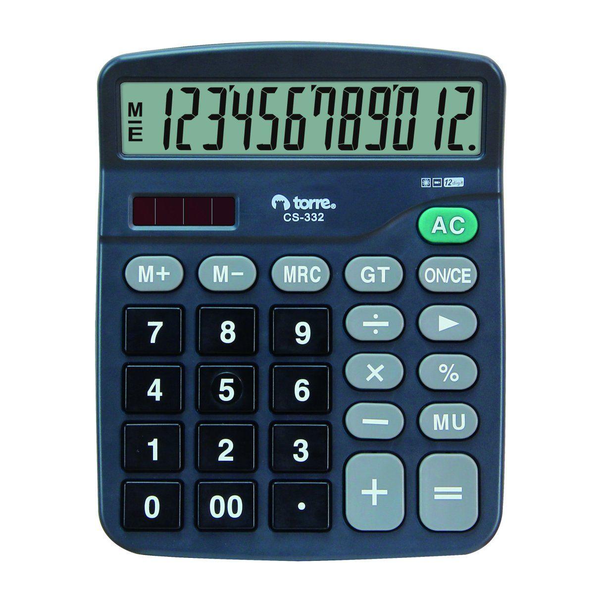 Calculadora básica Torre CS-332 negra-1