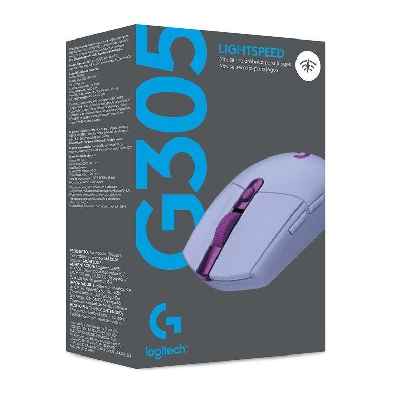 Mouse gamer inalámbrico Logitech G305 Lightspeed 12000 DPI lila-5