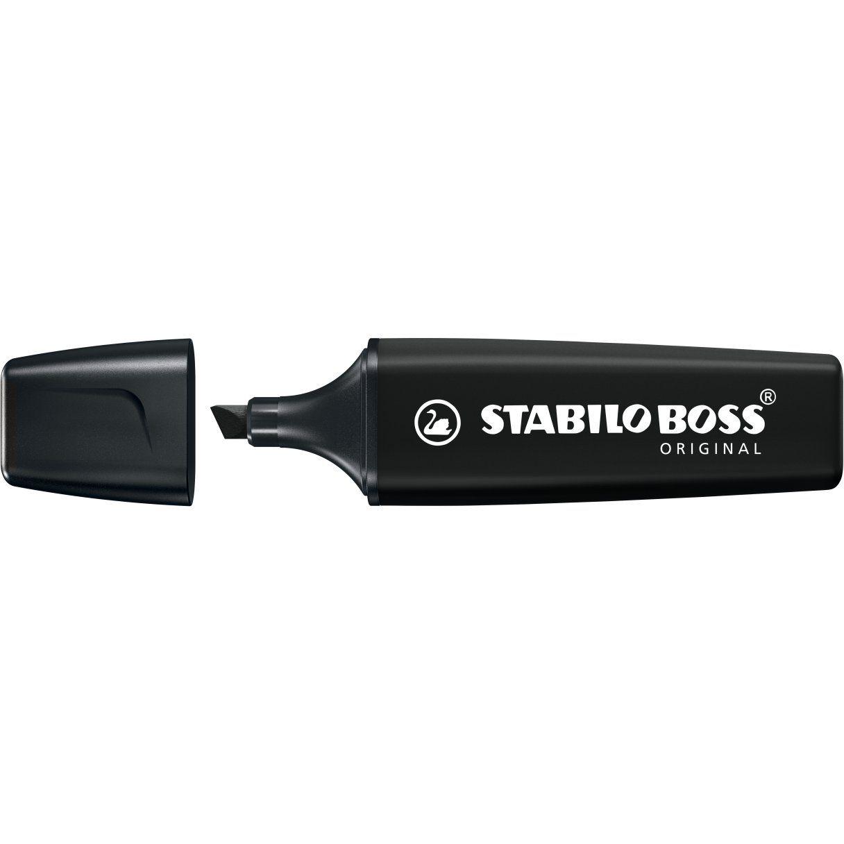 Destacador Stabilo Boss 450 m duración negro-1