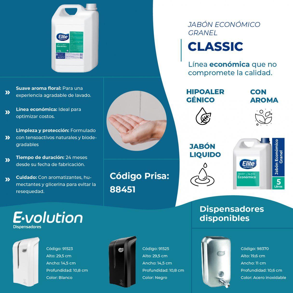 Jabón líquido Elite Profesional 5 L económico-2