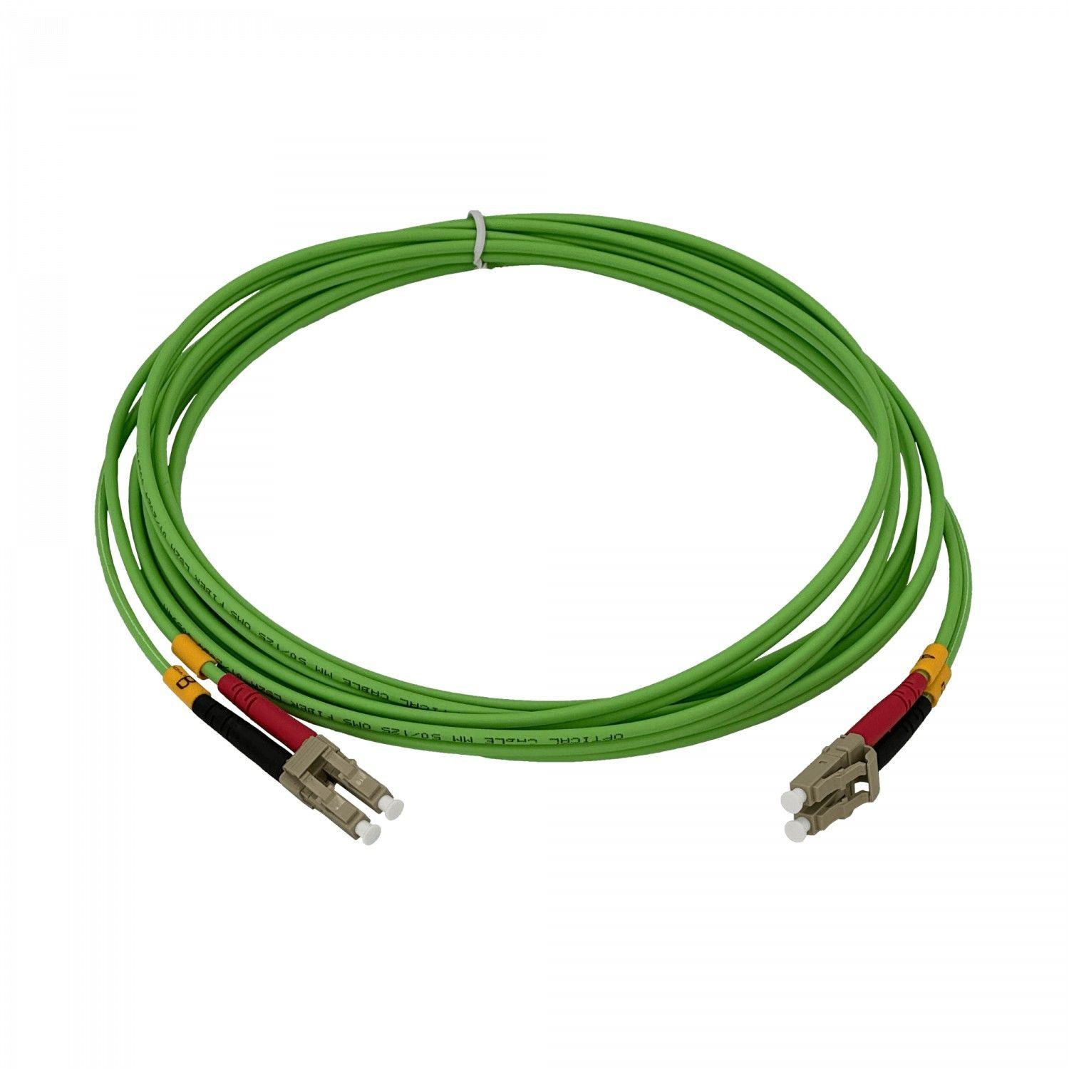 Jumper de fibra óptica LC-LC OM5 3 m 50/125 um LSZH-2