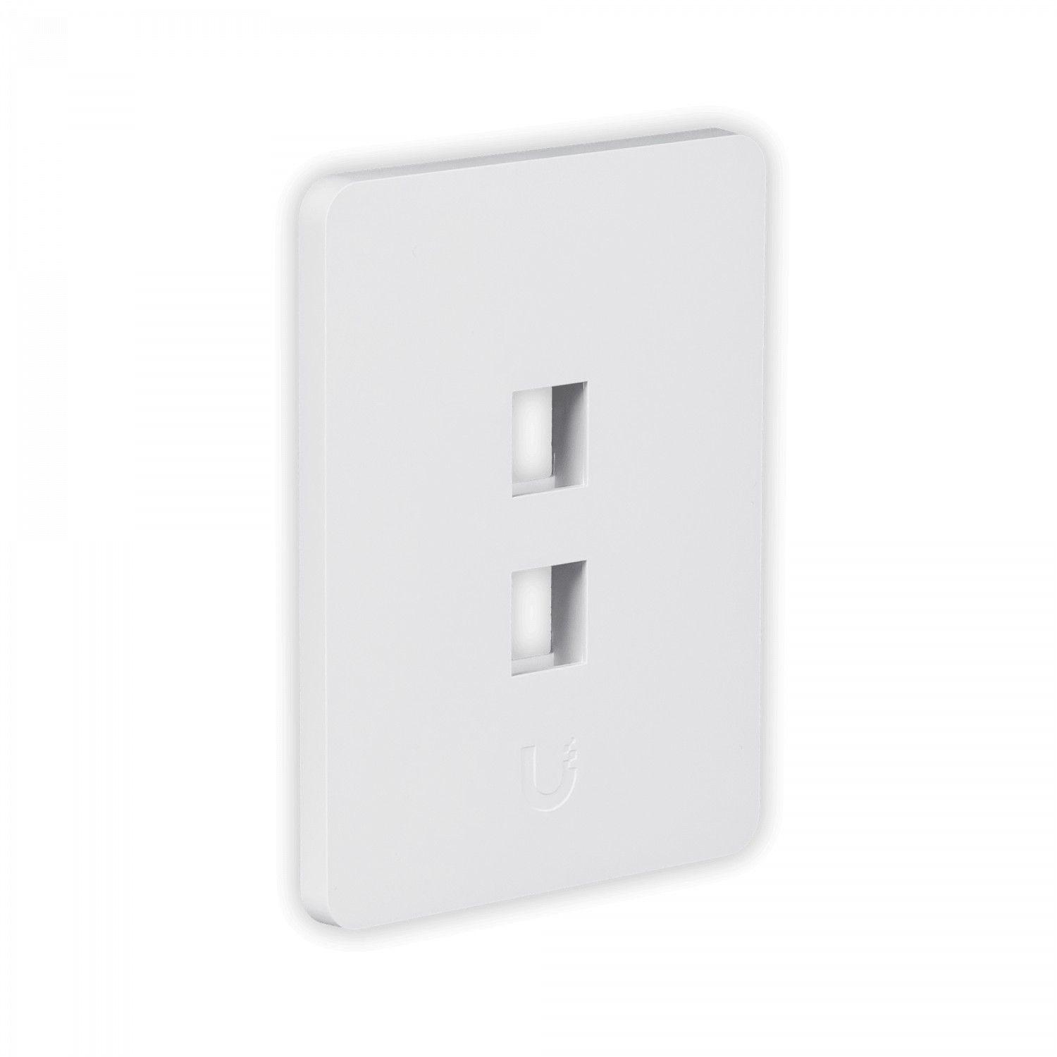 Faceplate Ubiquiti 2-Keystone vertical pintable 118x88 mm blanco-1